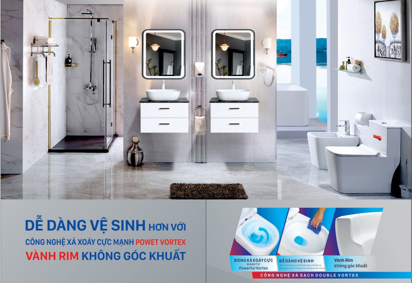 ĐẠI LÝ CUNG CẤP THIẾT BỊ VỆ SINH CERADO CAO CẤP tại Châu Đức, Bà Rịa - Vũng Tàu