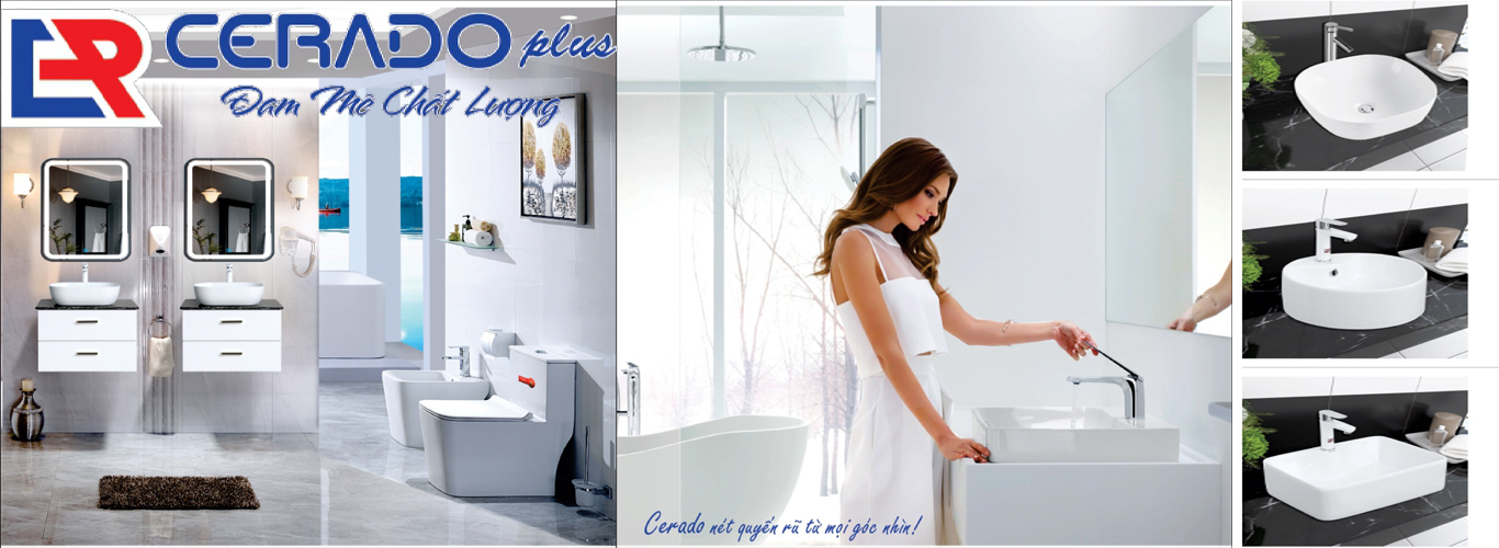 ĐẠI LÝ CUNG CẤP THIẾT BỊ VỆ SINH CERADO CAO CẤP tại Nha Trang, Khánh Hòa 